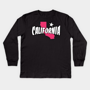 California 2022 Kids Long Sleeve T-Shirt